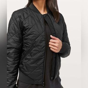 Lululemon ladies warm two ways reversible bomber jacket